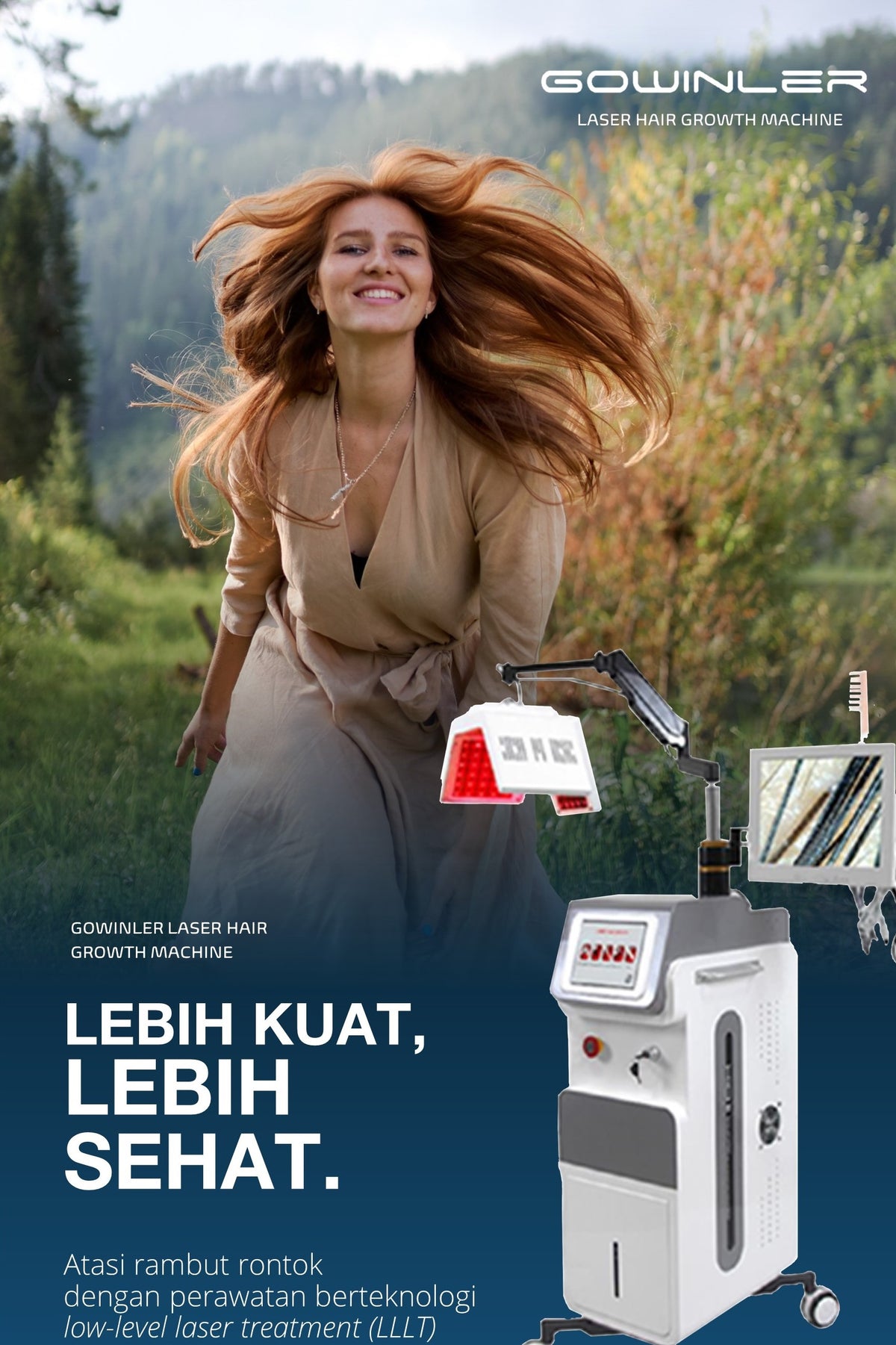 Gowinler Professional Hairgrowth Laser Machine - Clinically Proven, Advanced Scalp Treatment